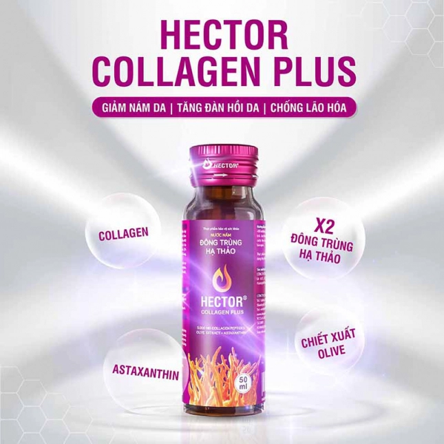 NƯỚC NẤM ĐÔNG TRÙNG HẠ THẢO HECTOR COLLAGEN PLUS- CHAI